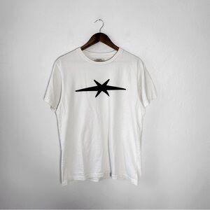 Phipps White Star Logo Cotton T Shirt Streetwear Casual Medium